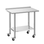 K&ouml;&ouml;gi t&ouml;&ouml;laud VEVOR YH2-J-D-36, rataste ja tagaseinaga, 91,5 &times; 89,4 &times; 61 cm