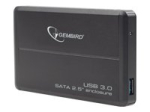 Korpus Gembird EE2-U3S-2, 2,5-tollistele SATA-ketastele, 7,5 &times; 13,4 &times; 1,2 mm