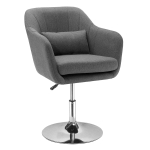 Kontoritool Homcom 60x60x91cm, tumehall/h&otilde;bedane