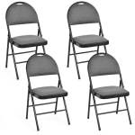 4 s&ouml;&ouml;gitooli komplekt 47x50x88,5cm, tumehall/must v&auml;rv