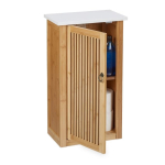 Rippvannitoa kapp 60x34,5x21cm., helepruun/valge
