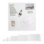 Klaasist magnettahvel Relaxdays, 3 magnetit, 50 &times; 50 cm