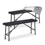 &Otilde;uepingid Relaxdays, 2 tk, Mustad, 100 &times; 42 &times; 25 cm