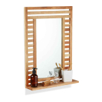 Vannitoa seinapeegel Relaxdays 10045801.0, riiuliga, 50 &times; 70 &times; 12 cm