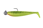 Pehmed landid Fox Rage hulgipakend Loaded Zander Pro Shad, 12 cm, UV Lemon Tiger 4/0, 12 g, 30 tk
