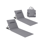 2 rannatooli komplekt 158x55x52cm, hall/must