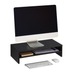 Monitori alus riiuliga 14,5x54x25,5cm., must v&auml;rv