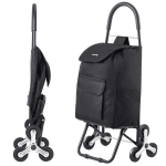 Kokkupandav ostuk&auml;ru treppidel, 36 l, must
