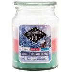 L&otilde;hnak&uuml;&uuml;nal Candle Brothers, Winter Wonderland, &Oslash; 10 &times; 15 cm