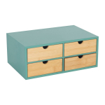 Relaxdays hoiukast, 4 sahtlit, 33 &times; 14 &times; 21 cm