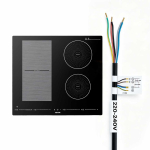 Induktsioonpliidiplaat VEVOR SK-72IHB4S9M, 4 keeduala, 59 &times; 52 &times; 6 cm