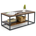 Diivanilaud, 2 tasandit, Pruun, 105 &times; 42 &times; 50 cm