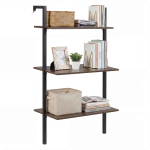 Seinariiul, 3 tasandit, Pruun/must, 53,5 &times; 96 &times; 29,5 cm