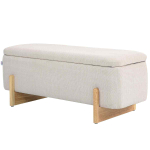 Pink hoiukastiga Homcom 111x44x44,5cm, liiva/helepruun v&auml;rv