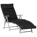 Voodi Outsunny 178x63,5x70cm, must/h&otilde;bedane v&auml;rv
