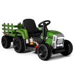 Laste elektriline traktor 136,5x50x52,5cm, tumeroheline/must