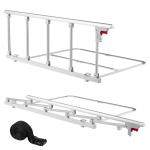Reguleeritav metallist kokkupandav voodi&auml;&auml;r, 122 cm, kinnitusrihmaga, eakatele