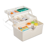 Esmaabivahendite kast Relaxdays, 7 sektsiooni, 30 &times; 20,5 &times; 21 cm