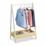 Laste riidenagi Relaxdays 10046515.0, Hoiukastiga, 64,5 &times; 99 &times; 42,5 cm