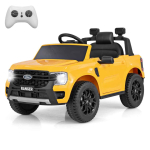Laste elektriauto 105x64x60cm, kollane/must v&auml;rv