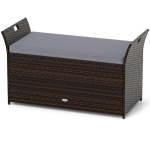 Aiatool 125x56x71cm, tumepruuni/halli v&auml;rvi