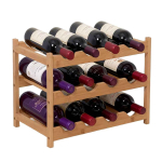 Veiniriiul Relaxdays, horisontaalne, 3 taset, 45 &times; 30 &times; 23,5 cm