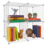 Modulaarne riiulikuup Relaxdays, 1 kuup, Valge, 37 &times; 75 &times; 37 cm