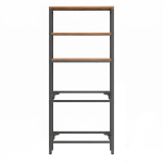 Joogikastide riiul SONGMICS, 2 tasandit, 4 kastile, pruun-must, 36,4 &times; 180 &times; 70,4 cm