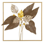 Dekoratiivne seinapaneel Browy, 50,2 &times; 50,2 &times; 5,1 cm
