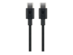 USB-C kaabel Goobay 66318, laadimis- ja s&uuml;nkroonimis, Must