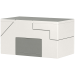 Pehmed ehitusplokid Homcom 147x49x47cm, heledas hallis/hallis v&auml;rvitoonis
