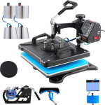 Kuumpress 30,5x38,1 cm, 1000 W, 10 &uuml;hes, must, sublimatsiooniks