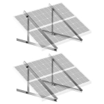 Alumiiniumist p&auml;ikesepaneelide kronsteinid, reguleeritavad 0-90&deg;, 45 tolli, 100-400 W, 2 komplekti