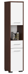 Vannitoakapp FIN, 2 ust, 1 sahtel, valge/pruun, 30 &times; 140 &times; 30 cm