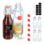 Hermeetilised pudelid Relaxdays 10050528.0, 6 tk, 250 ml tk, &Oslash; 6 &times; 19,5 cm