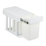 Paigaldatav pr&uuml;gikast Relaxdays 10050785_1717, 2 &auml;mbrit, 2 &times; 8 l, Valge, 25 &times; 35,5 &times; 47 cm