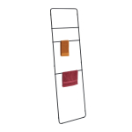 Riideredel Relaxdays, 3 astet, Must, 55,5 &times; 180,5 &times; 1,5 cm