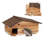 Siilimaja Relaxdays, 2 kambriga, 46 &times; 24 &times; 33,5 cm