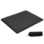 Jaapani tatami-futonmadrats VEVOR KZ-011, Queen-suuruses kokkupandav, Must, 203,2 &times; 152,4 &times; 8,9 cm