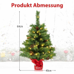 Mini tehiskuusk, 50 LED-valgustit, Roheline, &Oslash; 40,64 &times; 63,5 cm