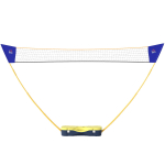 Sulgpalli v&otilde;rgu Homcom 286x33x157cm, kollase/sinise v&auml;rvi