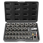Kruvi- ja mutrite eemaldajate komplekt, 29 osa, CR-MO teras, 6-10 mm, kohver