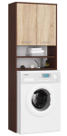 Vannitoakapp FIN, 2 ust, 4 riiulit, pruun, 64 &times; 180 &times; 30 cm