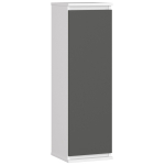 Riputatav vitriinkapp W30 CLP, 1 uks, 3 riiulit, valge/hall, 30 &times; 99 &times; 30 cm