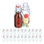 Klaaspudelid Relaxdays 10050529.0, 24 tk, 100 ml tk, &Oslash; 5 &times; 14 cm
