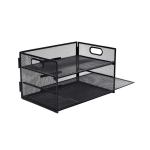 Dokumendialus Relaxdays, 3 sektsiooni, Must, 32,5 &times; 20,5 &times; 23,5 cm
