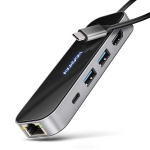 USB-C jaotur AXAGON HMC-6GLN, 6in1