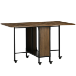 S&ouml;&ouml;gitoa laud Homcom 130x80x74cm, musta/pruuni v&auml;rvi