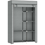 Riidest riidekapp Homcom 103x43x162,5cm., hall/must.
