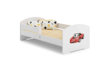 Lastevoodi Luk madratsi ja turvapiirdega 164 cm x 85 cm x 63 cm, sportauto